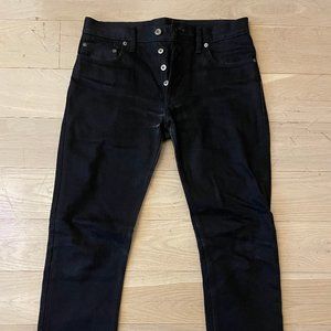 3sixteen Slim Tapered Jeans (Double Black Selvedge)